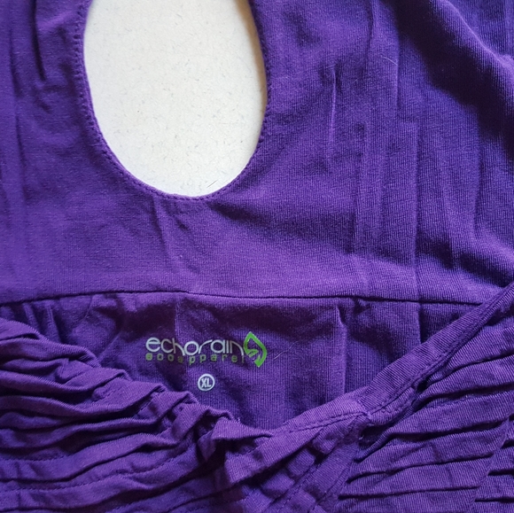 Eco Rain XL Purple Sleeveless Top - Picture 2 of 4